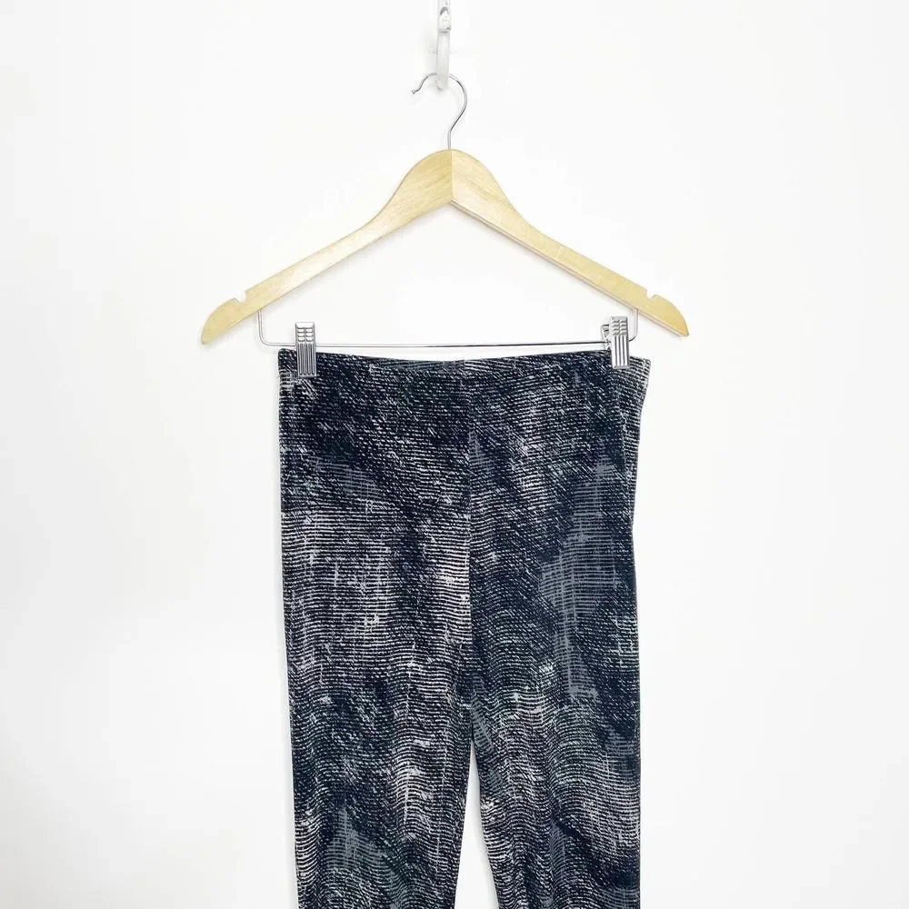 Clara Sun Woo Signature Straight Leg Pant black gray elastic pull on Womens S - Picture 3 of 9